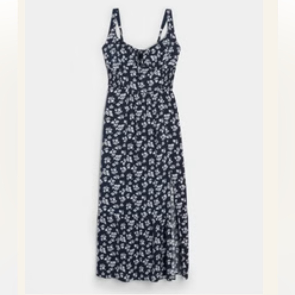 Hollister Sofia Side-Smocked Maxi Dress